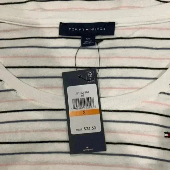 New with tags Tommy Hilfiger striped shirt in size small - Picture 3 of 3